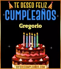 GIF Te deseo Feliz Cumpleaños Gregorio